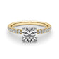 Accented Round Engagement Ring