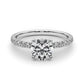 Accented Round Engagement Ring