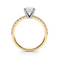 Accented Round Engagement Ring