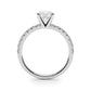 Accented Round Engagement Ring