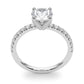 Accented Round Engagement Ring
