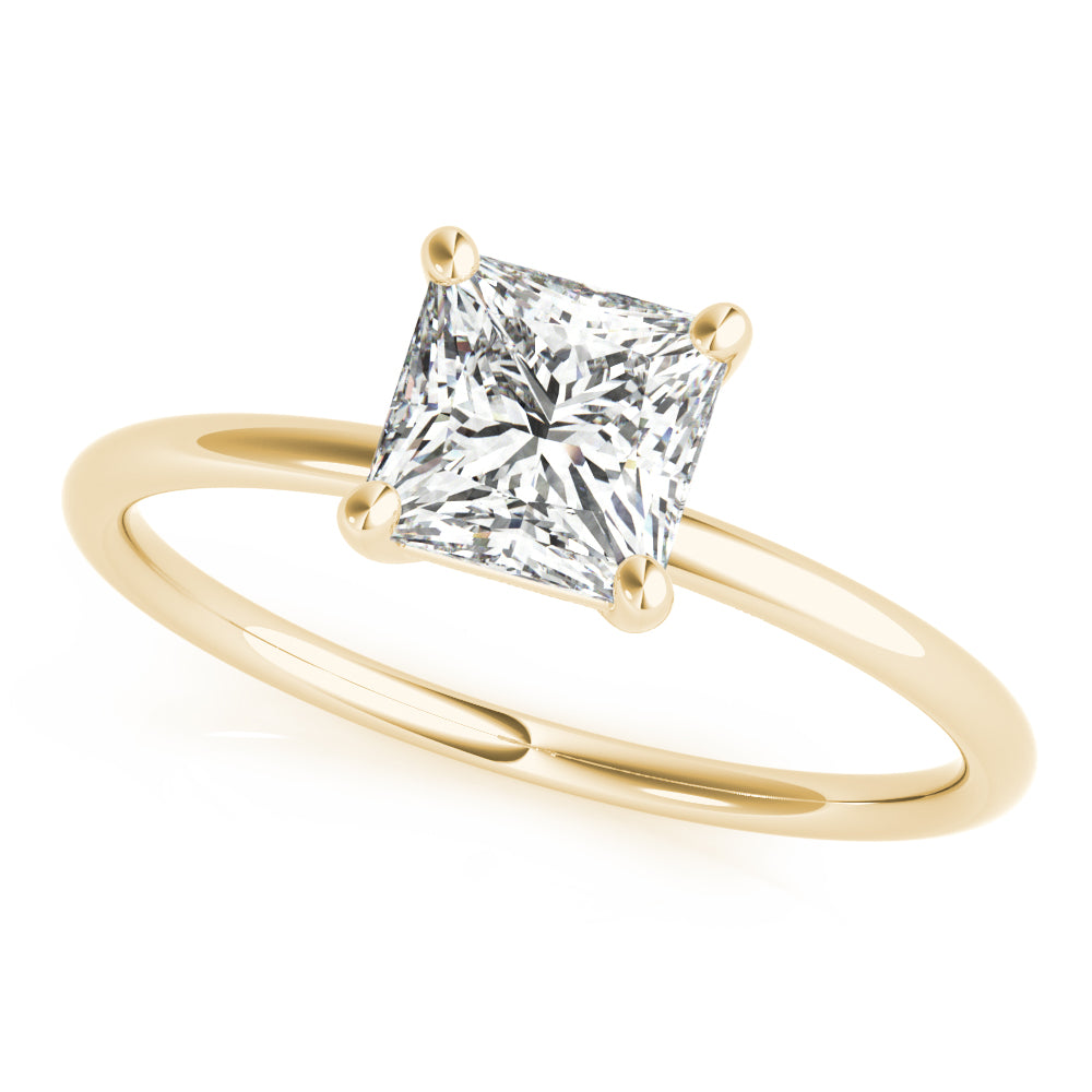 Solitaire Princess Cut Engagement Ring