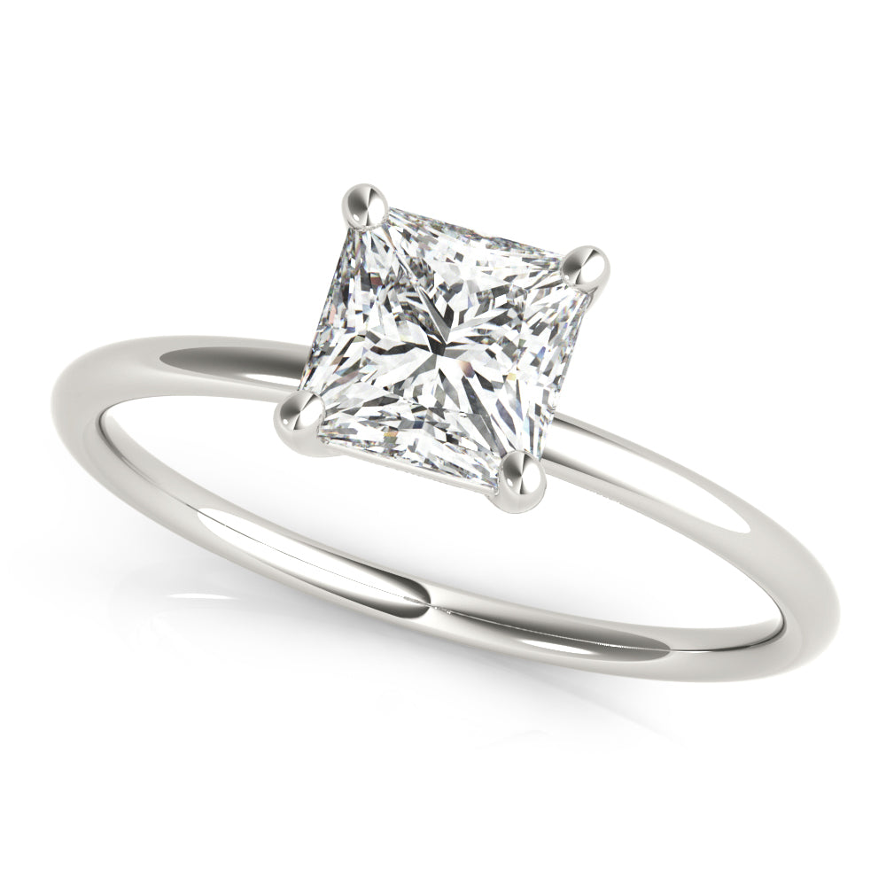 Solitaire Princess Cut Engagement Ring
