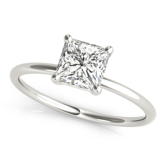 Solitaire Princess Cut Engagement Ring