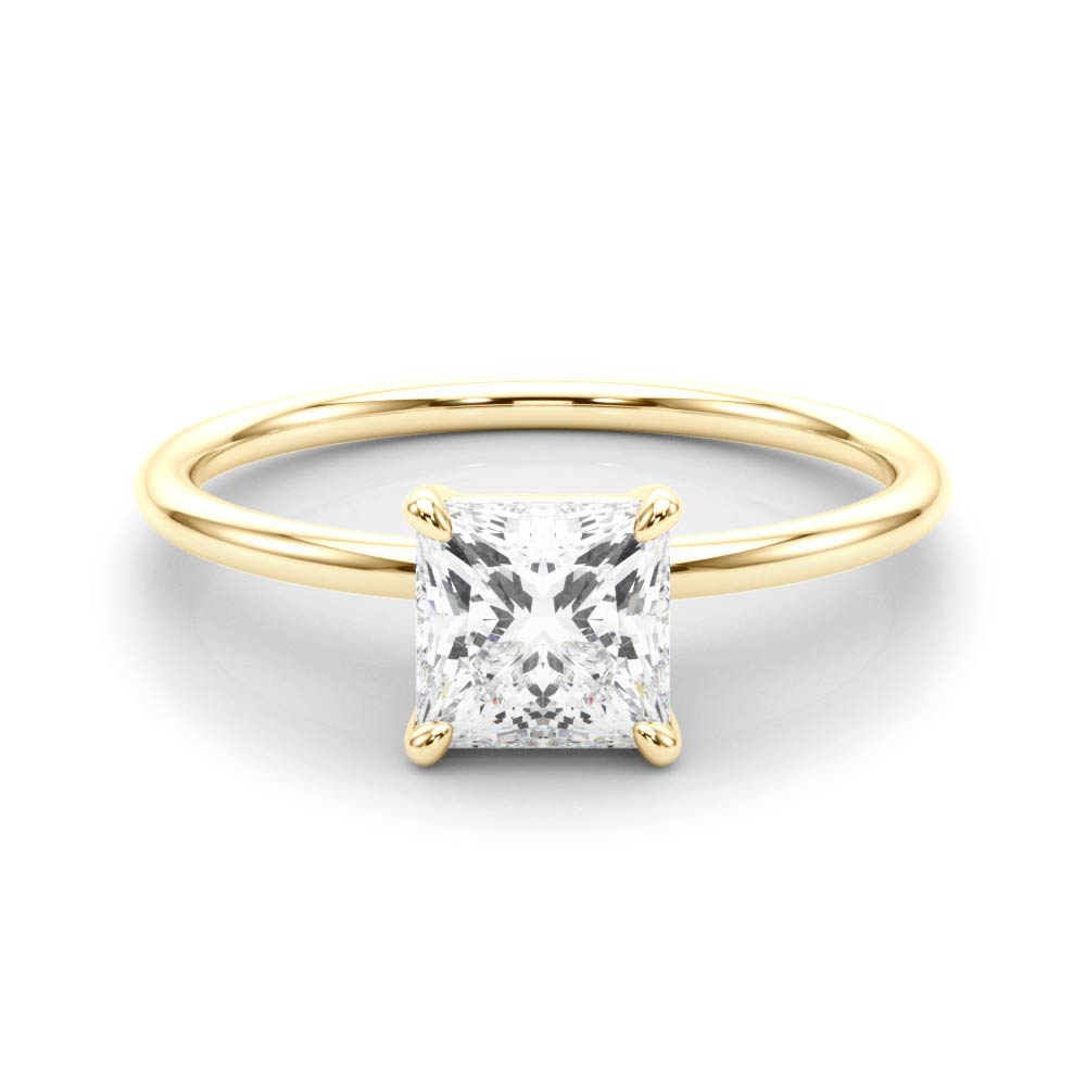 Solitaire Princess Cut Engagement Ring