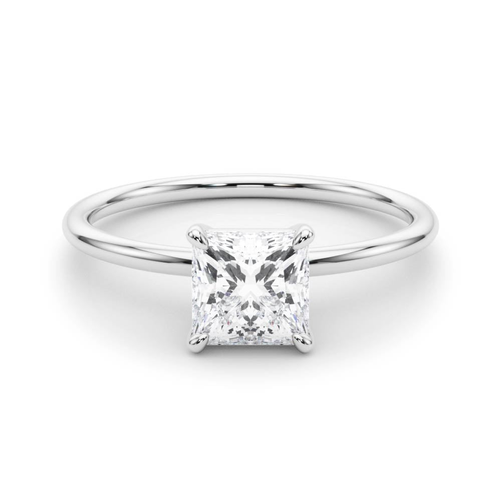 Solitaire Princess Cut Engagement Ring
