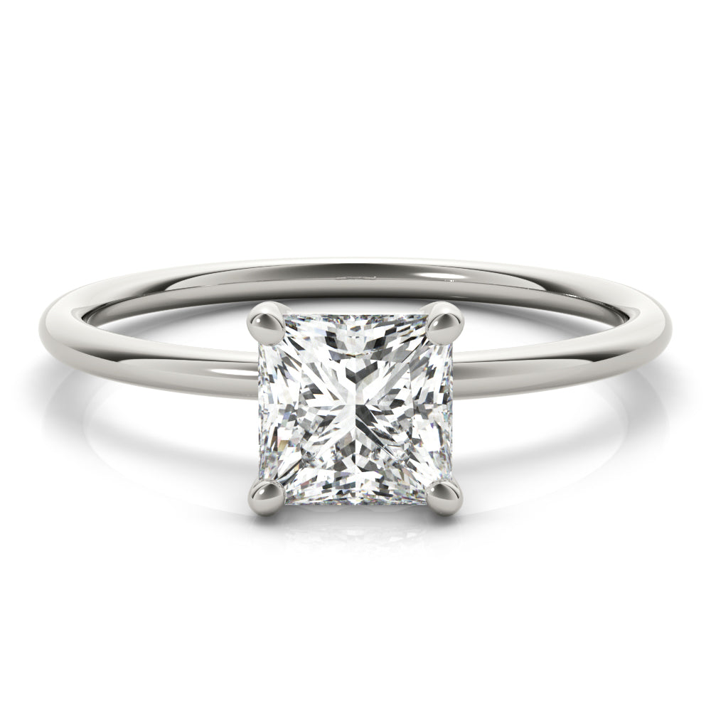 Solitaire Princess Cut Engagement Ring
