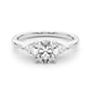 3-Stone Round & Pear Shape Engagement Ring