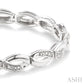 1/6 Ctw 'FIG 8' Shape Round Cut Diamond Bracelet in Sterling Silver