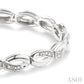 1/6 Ctw 'FIG 8' Shape Round Cut Diamond Bracelet in Sterling Silver