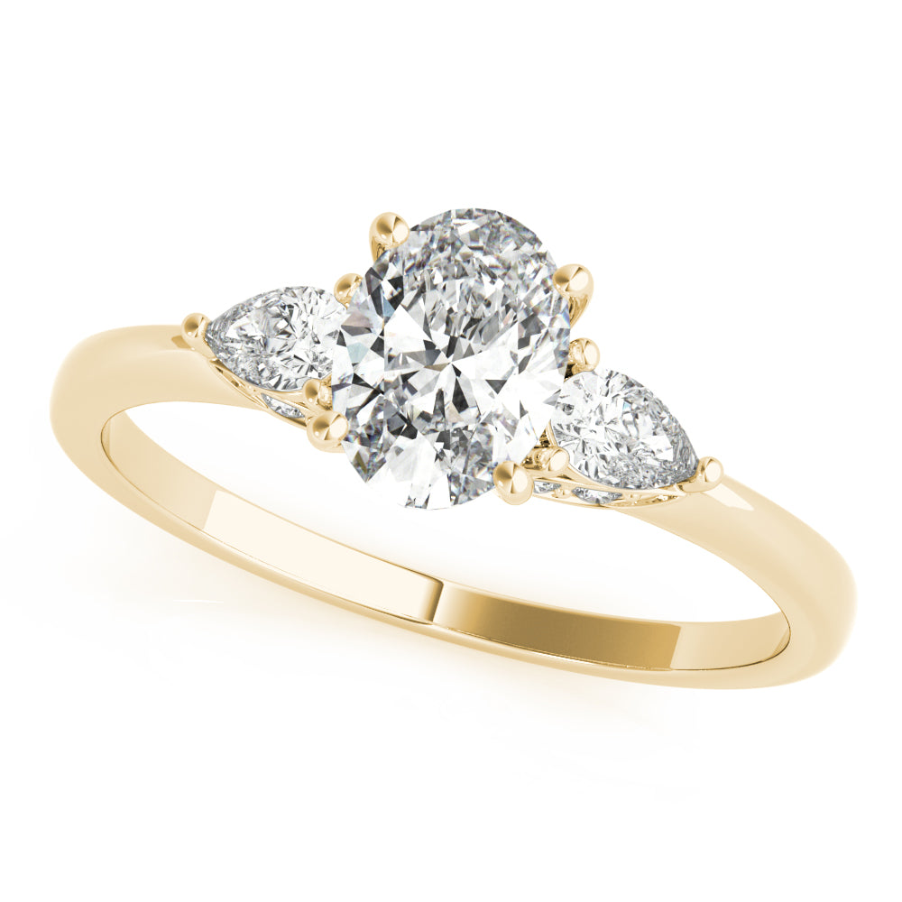Oval & Pear Shape Engagement Ring