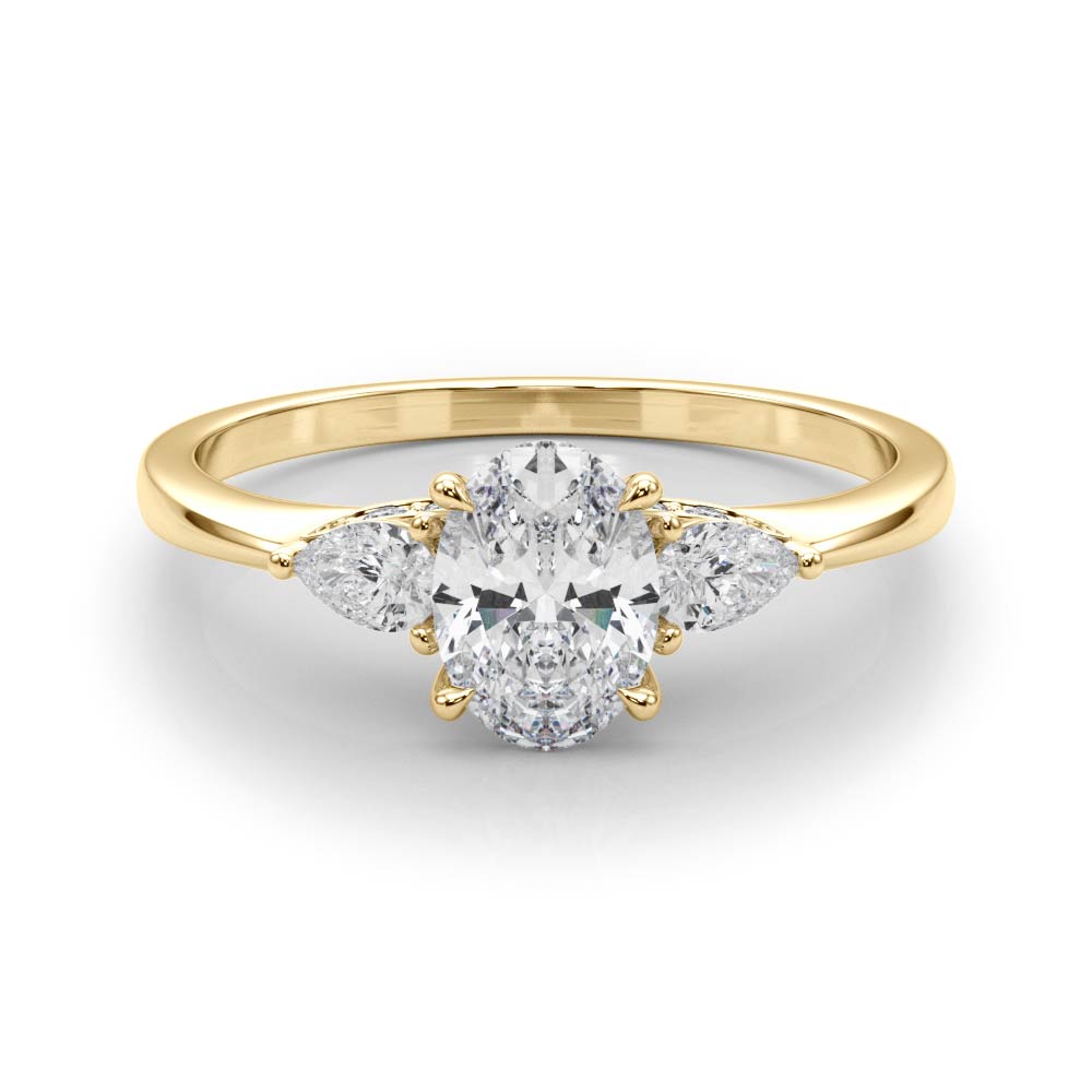 Oval & Pear Shape Engagement Ring