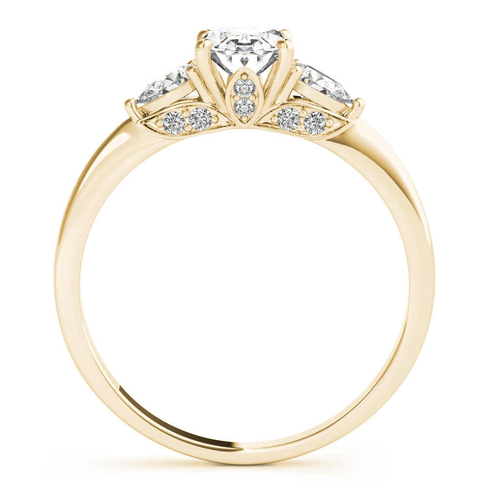 Oval & Pear Shape Engagement Ring