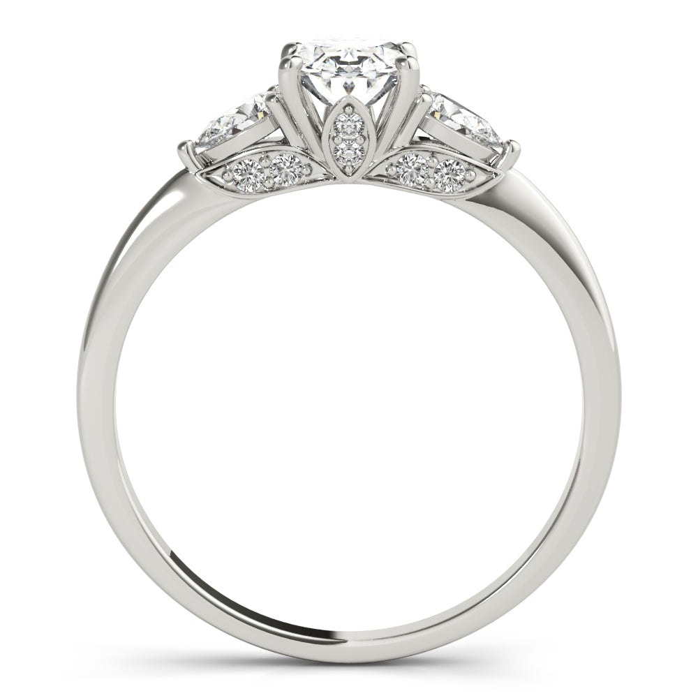 Oval & Pear Shape Engagement Ring