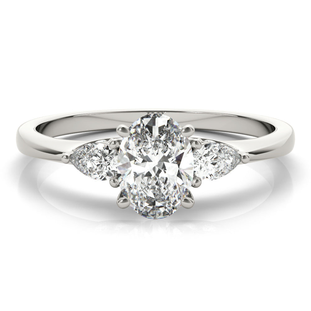 Oval & Pear Shape Engagement Ring