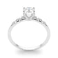 Scattered Diamond Oval Engagement Ring