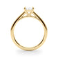 Solitaire Cathedral Emerald-Cut Engagement Ring