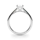 Solitaire Cathedral Emerald-Cut Engagement Ring