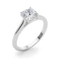 Solitaire Cushion Cut Engagement Ring