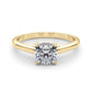 Solitaire Cushion Cut Engagement Ring