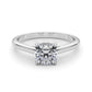 Solitaire Cushion Cut Engagement Ring