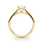 Solitaire Cushion Cut Engagement Ring