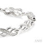 1/20 Ctw Round Cut Diamond Bracelet in Sterling Silver