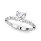 Alternating Round & Marquise Engagement Ring