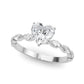 Alternating Round & Marquise Engagement Ring