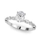 Alternating Round & Marquise Engagement Ring