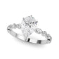 Alternating Round & Marquise Engagement Ring