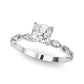 Single Shared Prong Marquise Side Engagement Ring