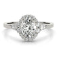 Oval Cut Halo Engagement Ring