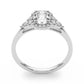 Oval Cut Halo Engagement Ring