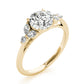 Fancy Side Cluster Round Engagement Ring