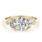 Fancy Side Cluster Round Engagement Ring