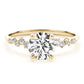Scattered Diamond Engagement Ring