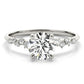 Scattered Diamond Engagement Ring