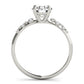 Scattered Diamond Engagement Ring