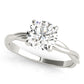 Twisted Solitaire Engagement Ring