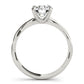 Twisted Solitaire Engagement Ring