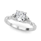 Alternating Marquise & Round Engagement Ring
