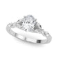 Alternating Marquise & Round Engagement Ring