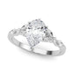 Alternating Marquise & Round Engagement Ring