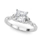 Alternating Marquise & Round Engagement Ring