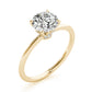Solitaire Hidden Halo Engagement Ring