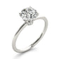 Solitaire Hidden Halo Engagement Ring