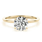 Solitaire Hidden Halo Engagement Ring