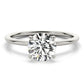 Solitaire Hidden Halo Engagement Ring