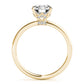 Solitaire Hidden Halo Engagement Ring